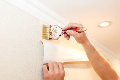 Pose de papier peint à la Souche — revêtements muraux et toiles de verre